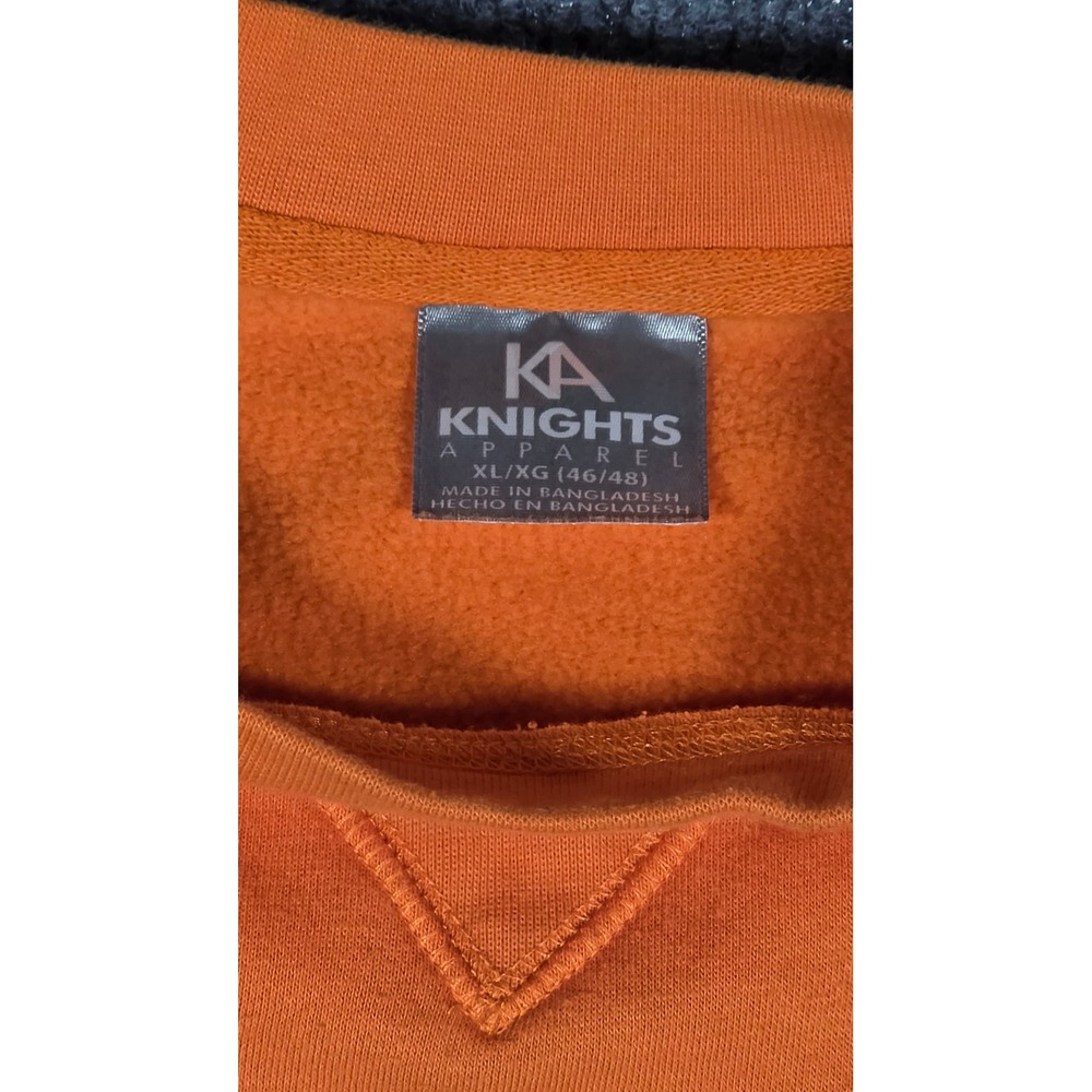 Knights Apparel Tennessee Volunteers Crewneck Sweatshirt Orange Mens XL Raglan - Picture 2 of 9